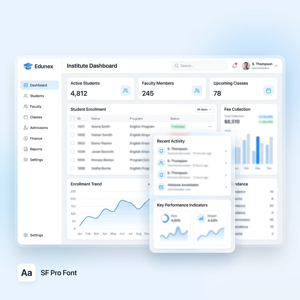 Institute Management Application